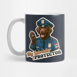 Labrador Retriever Police Mug